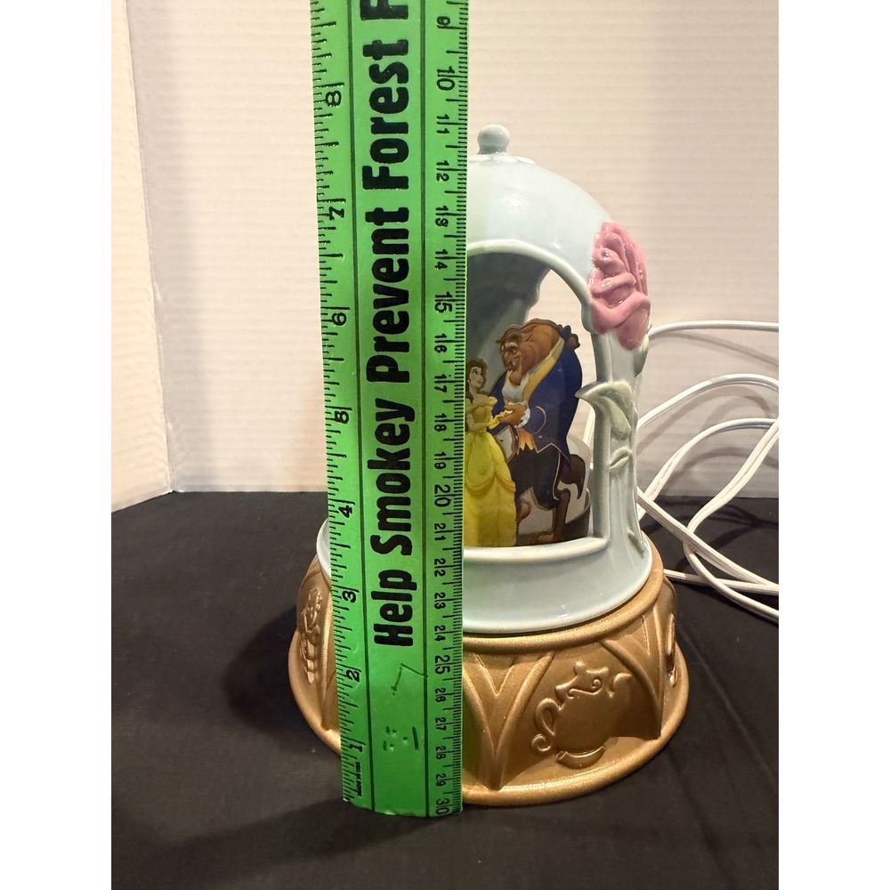 Scentsy Disney Beauty & the Beast Ceramic Electric Wax Warmer Gold Base - Picture 2 of 15